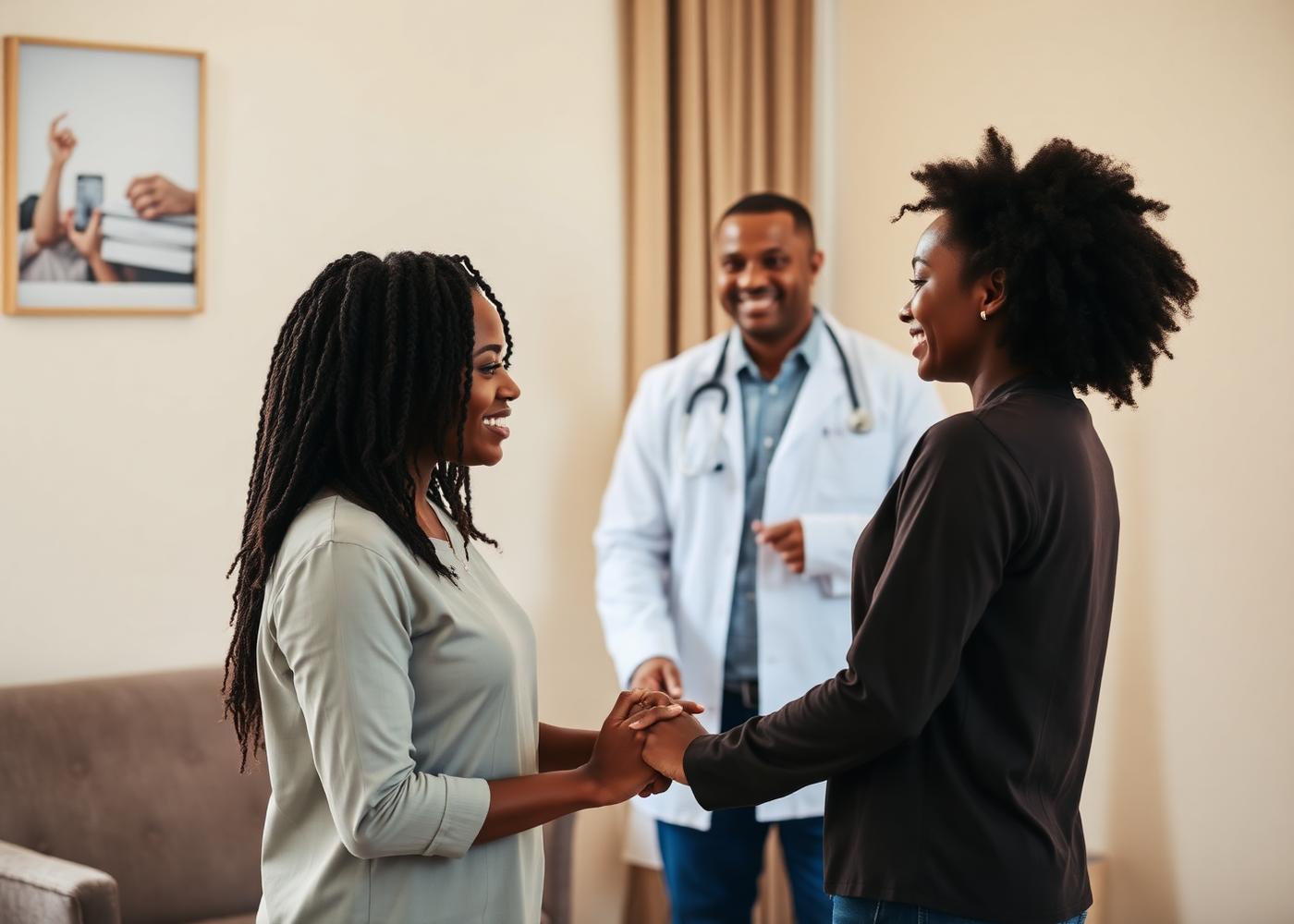 Couple at premarital screening